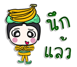 Hi! my name is Banana man.^__^ sticker #12617382