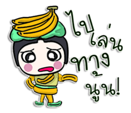 Hi! my name is Banana man.^__^ sticker #12617383