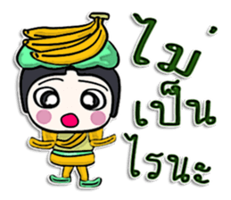 Hi! my name is Banana man.^__^ sticker #12617396