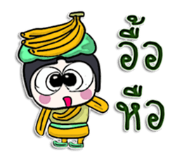 Hi! my name is Banana man.^__^ sticker #12617408