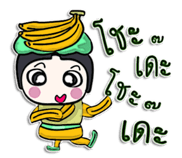 Hi! my name is Banana man.^__^ sticker #12617410