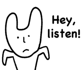 White cat (STANDARD VERSION) sticker #12617780