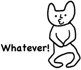 White cat (STANDARD VERSION) sticker #12617781