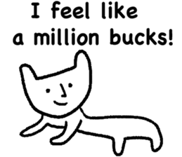 White cat (STANDARD VERSION) sticker #12617784