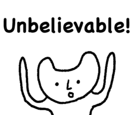 White cat (STANDARD VERSION) sticker #12617785