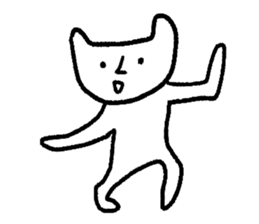 White cat (STANDARD VERSION) sticker #12617786