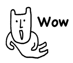 White cat (STANDARD VERSION) sticker #12617789