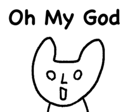 White cat (STANDARD VERSION) sticker #12617791