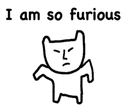 White cat (STANDARD VERSION) sticker #12617795