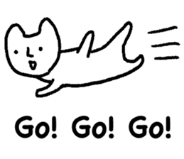 White cat (STANDARD VERSION) sticker #12617796