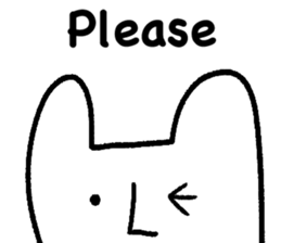 White cat (STANDARD VERSION) sticker #12617798