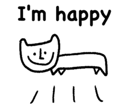 White cat (STANDARD VERSION) sticker #12617804