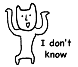 White cat (STANDARD VERSION) sticker #12617805