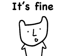 White cat (STANDARD VERSION) sticker #12617806