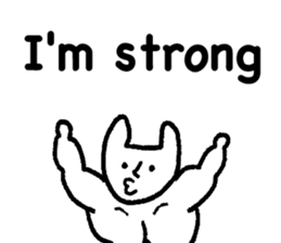 White cat (STANDARD VERSION) sticker #12617807