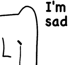 White cat (STANDARD VERSION) sticker #12617809