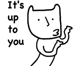 White cat (STANDARD VERSION) sticker #12617811