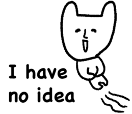 White cat (STANDARD VERSION) sticker #12617812