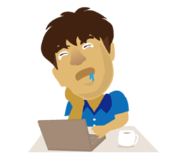 Mr. Makki of Hasumi store sticker #12618248