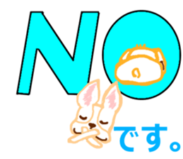 Rabbit and French Bull-Dog sticker #12619275