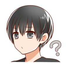 kurokami no danshi sticker #12619860