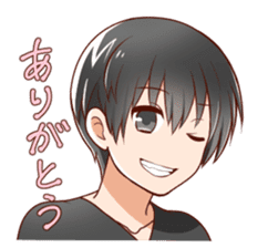 kurokami no danshi sticker #12619864