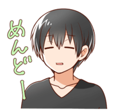 kurokami no danshi sticker #12619867