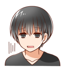 kurokami no danshi sticker #12619876