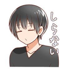 kurokami no danshi sticker #12619878
