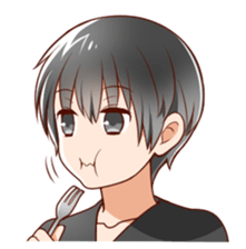 kurokami no danshi sticker #12619888