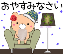 rose bear 3 sticker #12620417