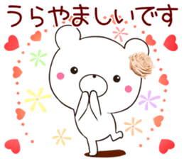 rose bear 3 sticker #12620433