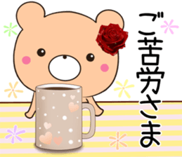 rose bear 3 sticker #12620441