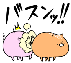 Wild boar and pig. sticker #12620508