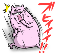 Wild boar and pig. sticker #12620524