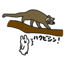 Rabbit live in Sagae sticker #12620879