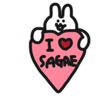 Rabbit live in Sagae sticker #12620889