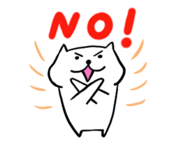 White dog Ponta 2 sticker #12620903