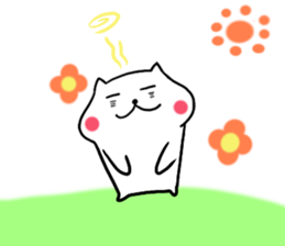 White dog Ponta 2 sticker #12620920