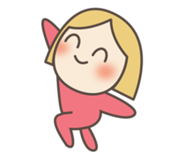 cute face pinky today is happy day sticker #12620940