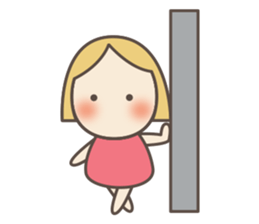 cute face pinky today is happy day sticker #12620943