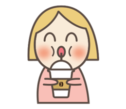 cute face pinky today is happy day sticker #12620946