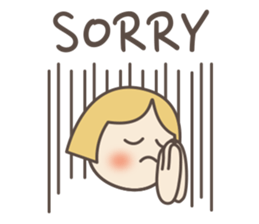 cute face pinky today is happy day sticker #12620950