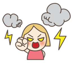 cute face pinky today is happy day sticker #12620951