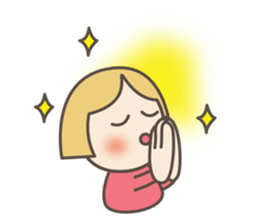 cute face pinky today is happy day sticker #12620956