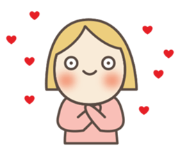 cute face pinky today is happy day sticker #12620963