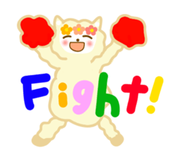 Friendly sticker of alpaca sticker #12621247