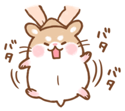 Fluffy Roborovskii hamster sticker #12621502