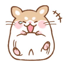 Fluffy Roborovskii hamster sticker #12621504