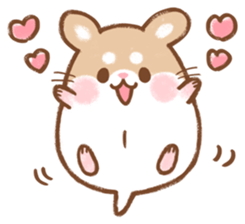 Fluffy Roborovskii hamster sticker #12621509